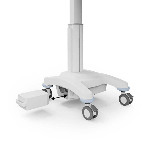 Luxor-MCWS003 VitalPower Healthcare Workstation Cart