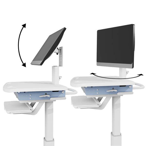 Luxor-MCWS003 VitalPower Healthcare Workstation Cart