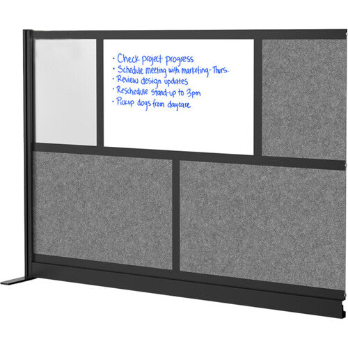 Luxor Modular Room Divider Add-On Wall with Whiteboard (70 x 48")