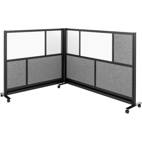 Luxor Workflow Modular Wall Bundle with 2 Walls + Hinge + Casters