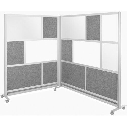 Luxor Workflow Modular Wall Bundle with 2 Walls + Hinge + Casters