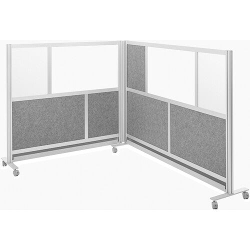 Luxor Workflow Modular Wall Bundle with 2 Walls + Hinge + Casters