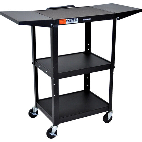 Luxor Adjustable-Height Steel Utility Cart