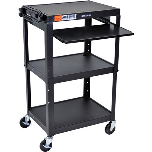 Luxor Adjustable-Height Steel Utility Cart