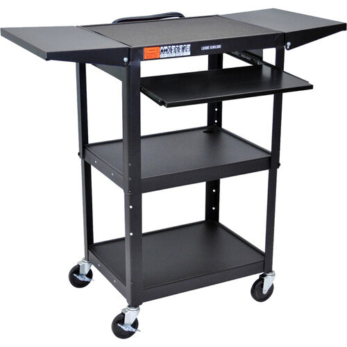 Luxor Adjustable-Height Steel Utility Cart