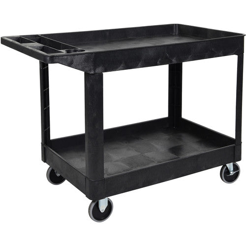 Luxor-XLC11-B Extra-Large 2-Tub Cart, Black (1 EA)