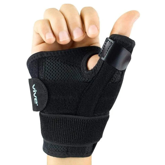 Vive Health-SUP1029 Thumb Brace - Black (Standard)