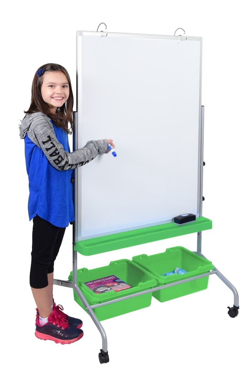 Luxor-L330 Classroom Chart Stand with Storage Bins