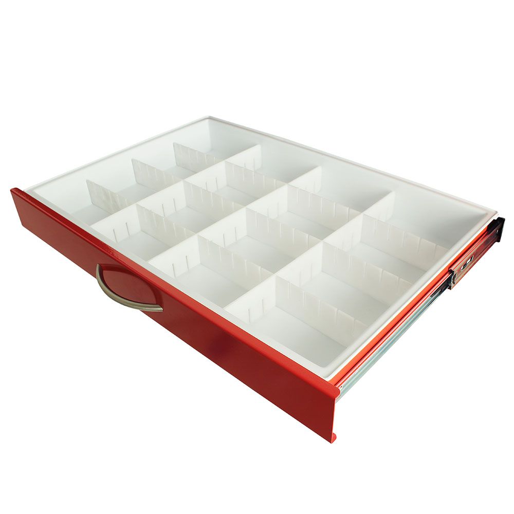 Harloff-MD30-TRAYDIV3-B Basic 3" Drawer Adjustable Divider Set with Tray Insert for Mxx30xx M-Series Carts (1 EA)