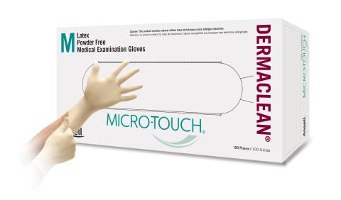 Ansell Micro-Touch® Dermaclean® Latex Exam Glove White Non-Sterile