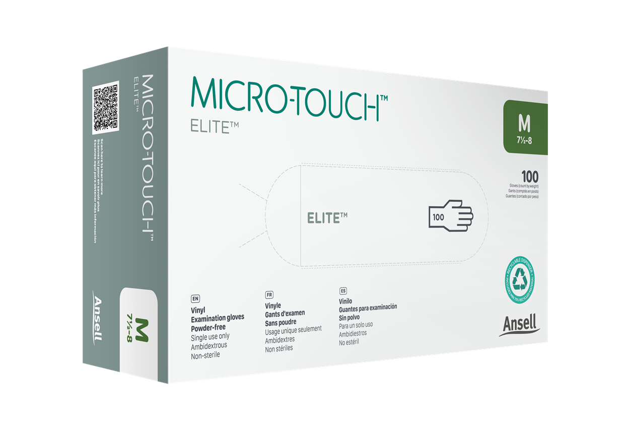 Ansell Micro-Touch® Style 42® Elite® Powder-Free Synthetic Medical Exam Gloves