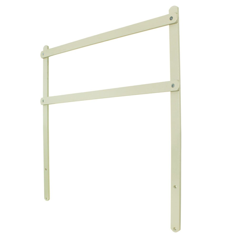 Harloff Raised Back Rail for MRI-Safe Cart