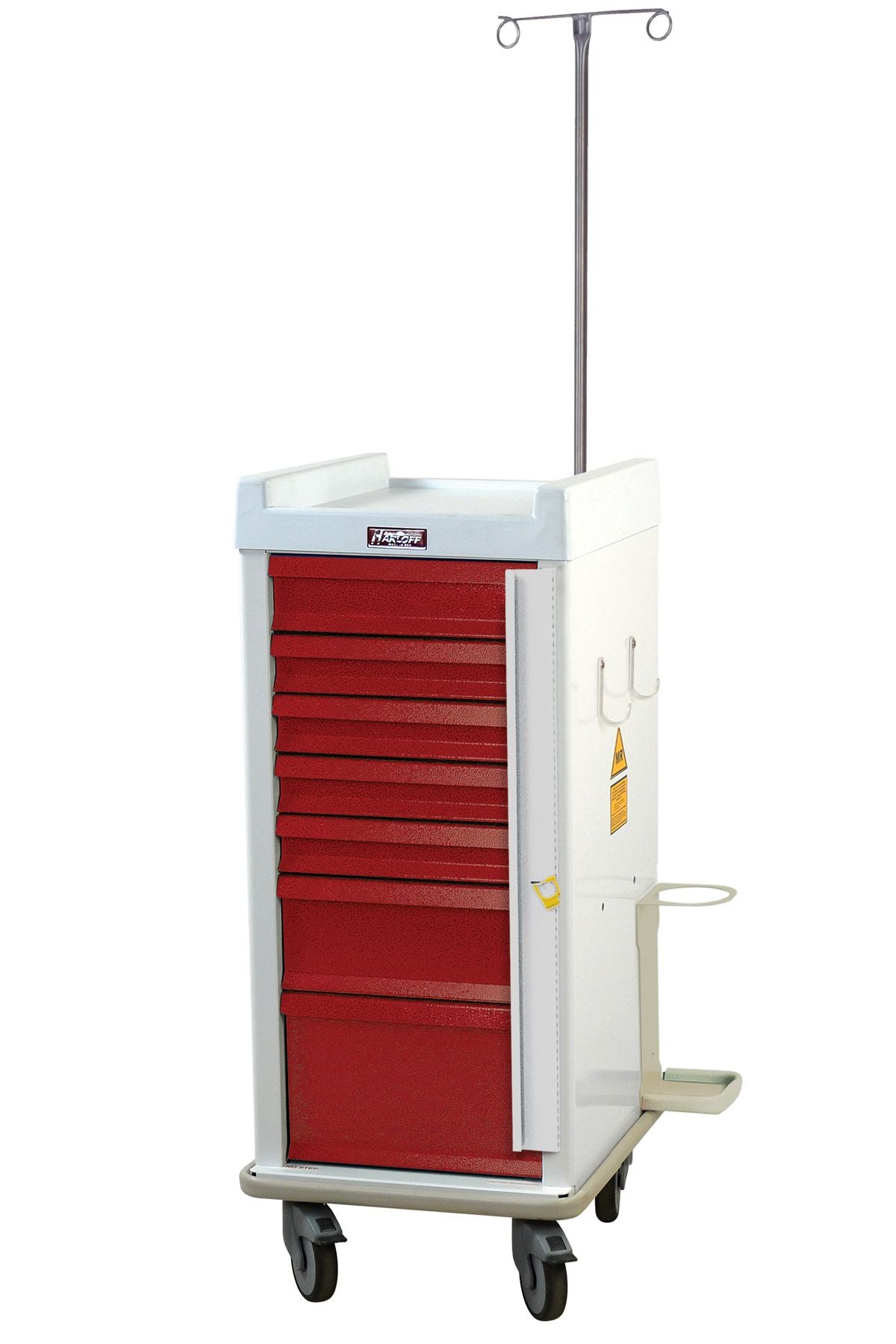 Harloff-MRN7B-EMG Narrow Body MR-Conditional 7 Drawer Emergency Cart with Accessory Package, Each