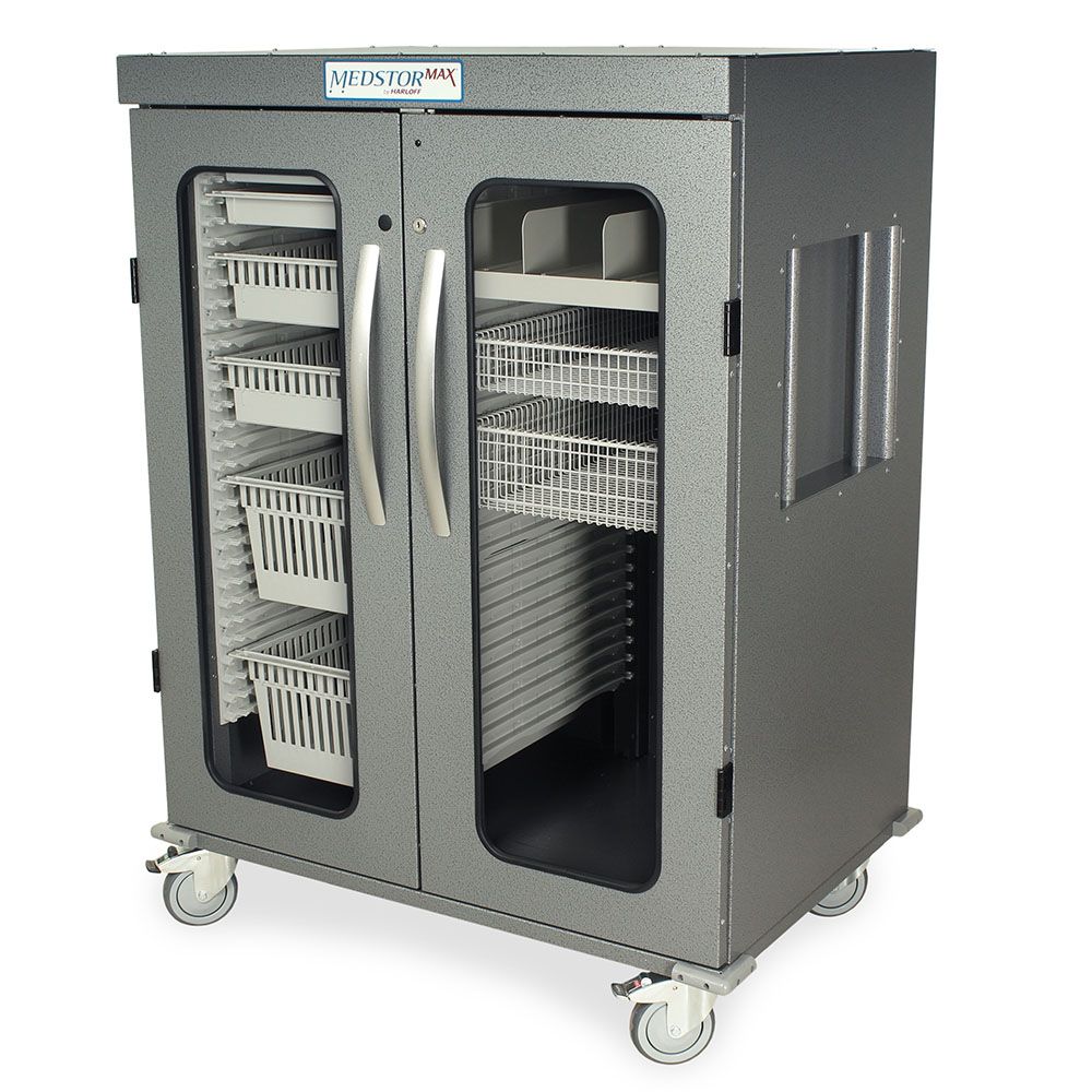 Harloff Double Column Mobile Cabinet, With Three Quarter Height