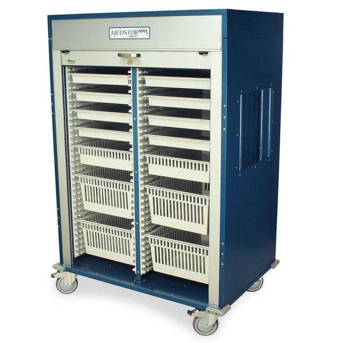Harloff Double Column Mobile Cabinet, With Three Quarter Height