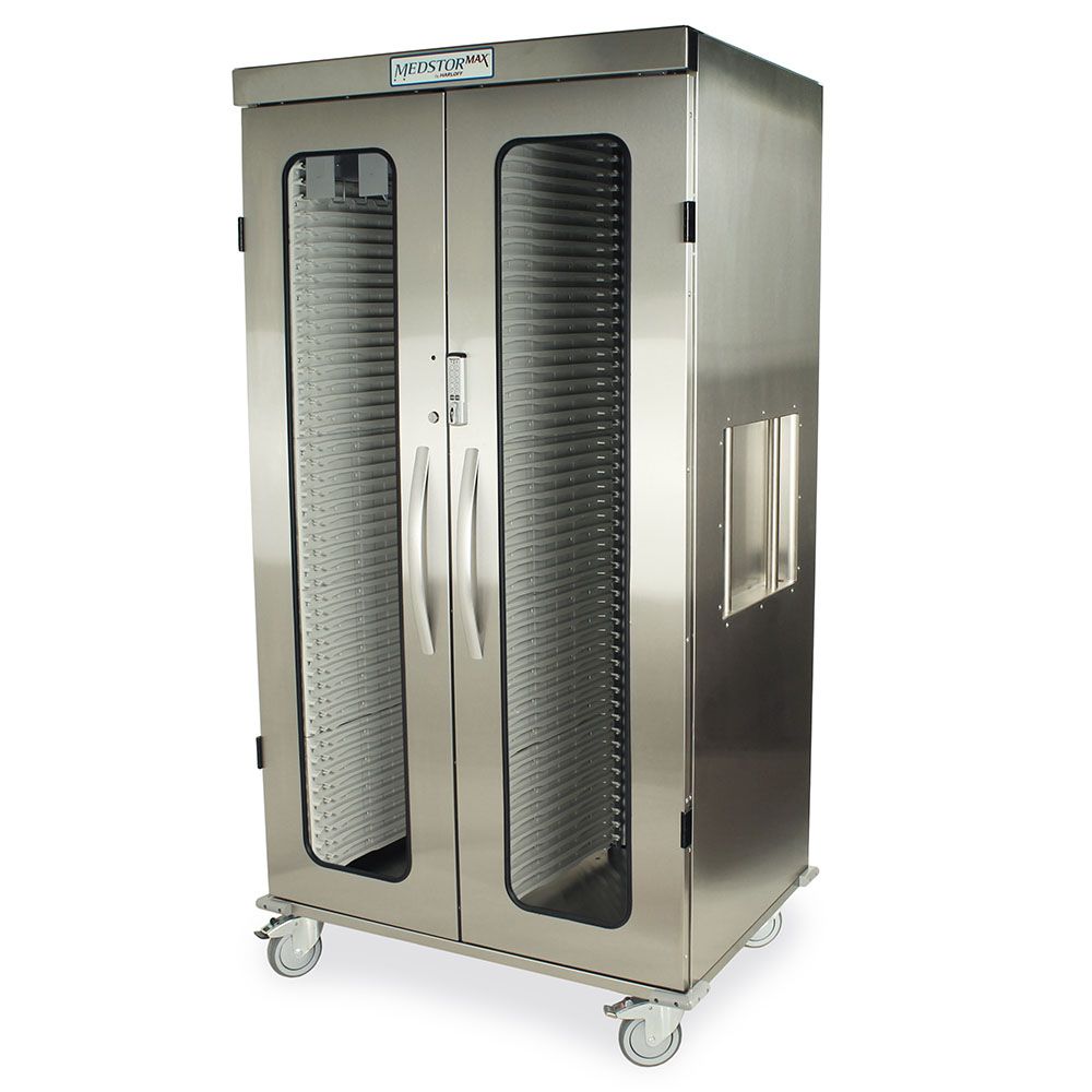 Harloff Stainless Steel Double Column Mobile Cabinet