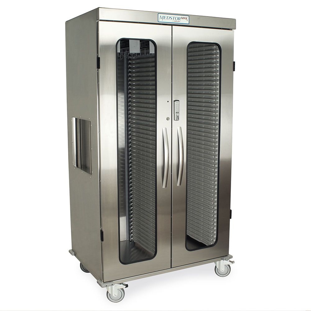 Harloff Stainless Steel Double Column Mobile Cabinet