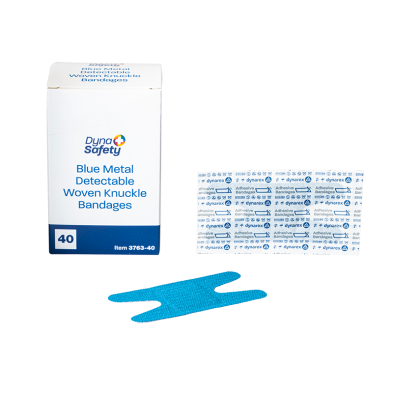 Dynarex 3763-40BlueMetalDetectableWovenBandageKnuckle(40),50/40/cs