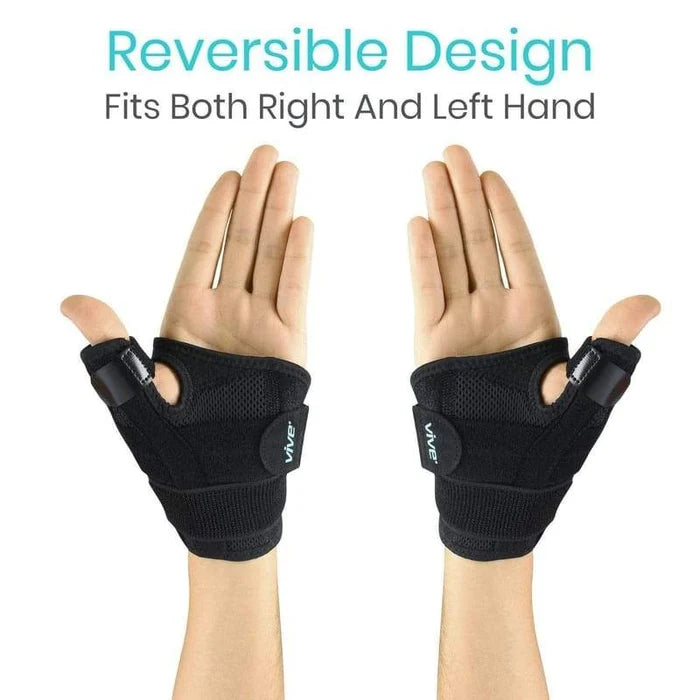 Vive Health-SUP1029 Thumb Brace - Black (Standard)