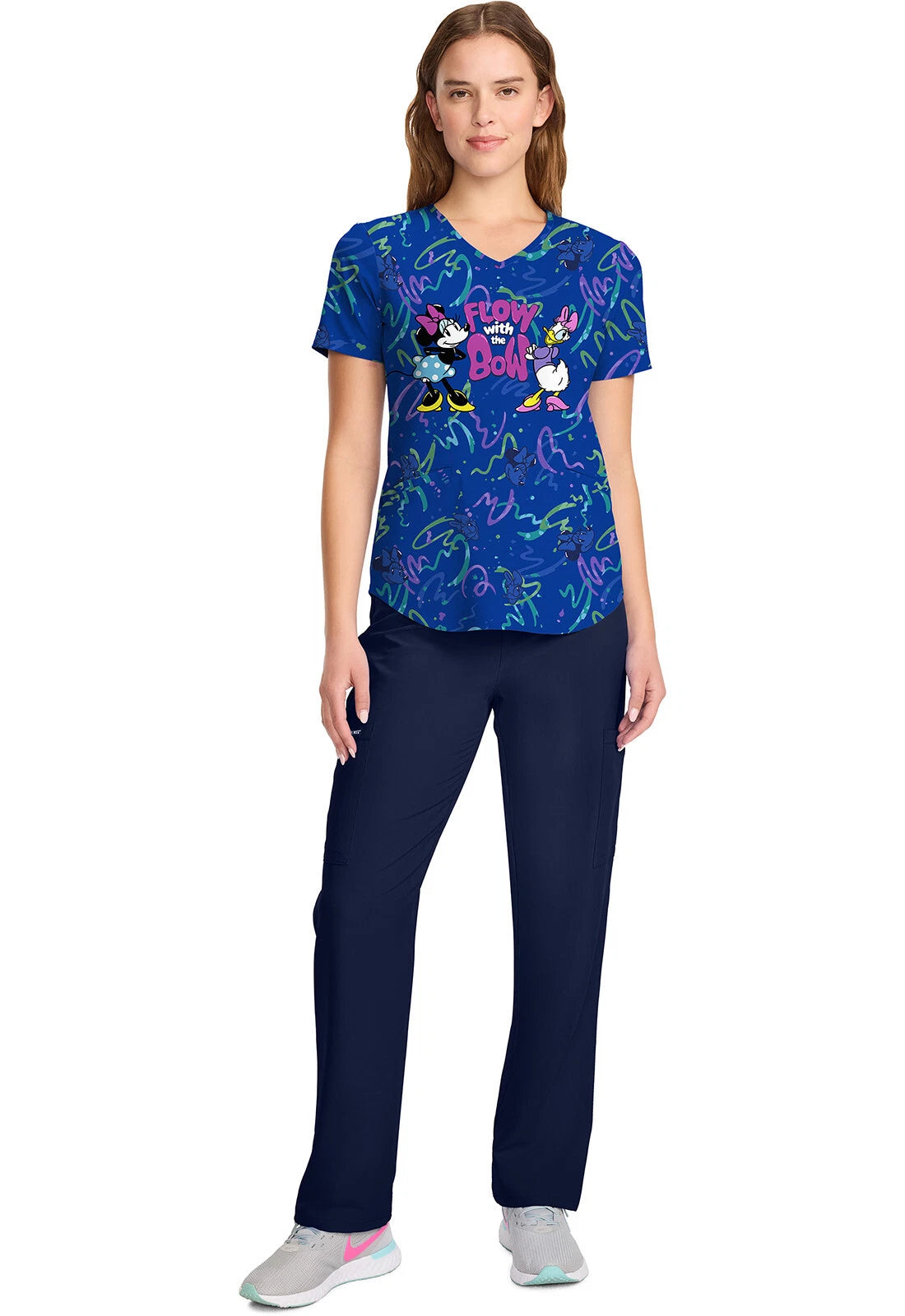 Tooniforms DISNEY Women V-Neck Print Top