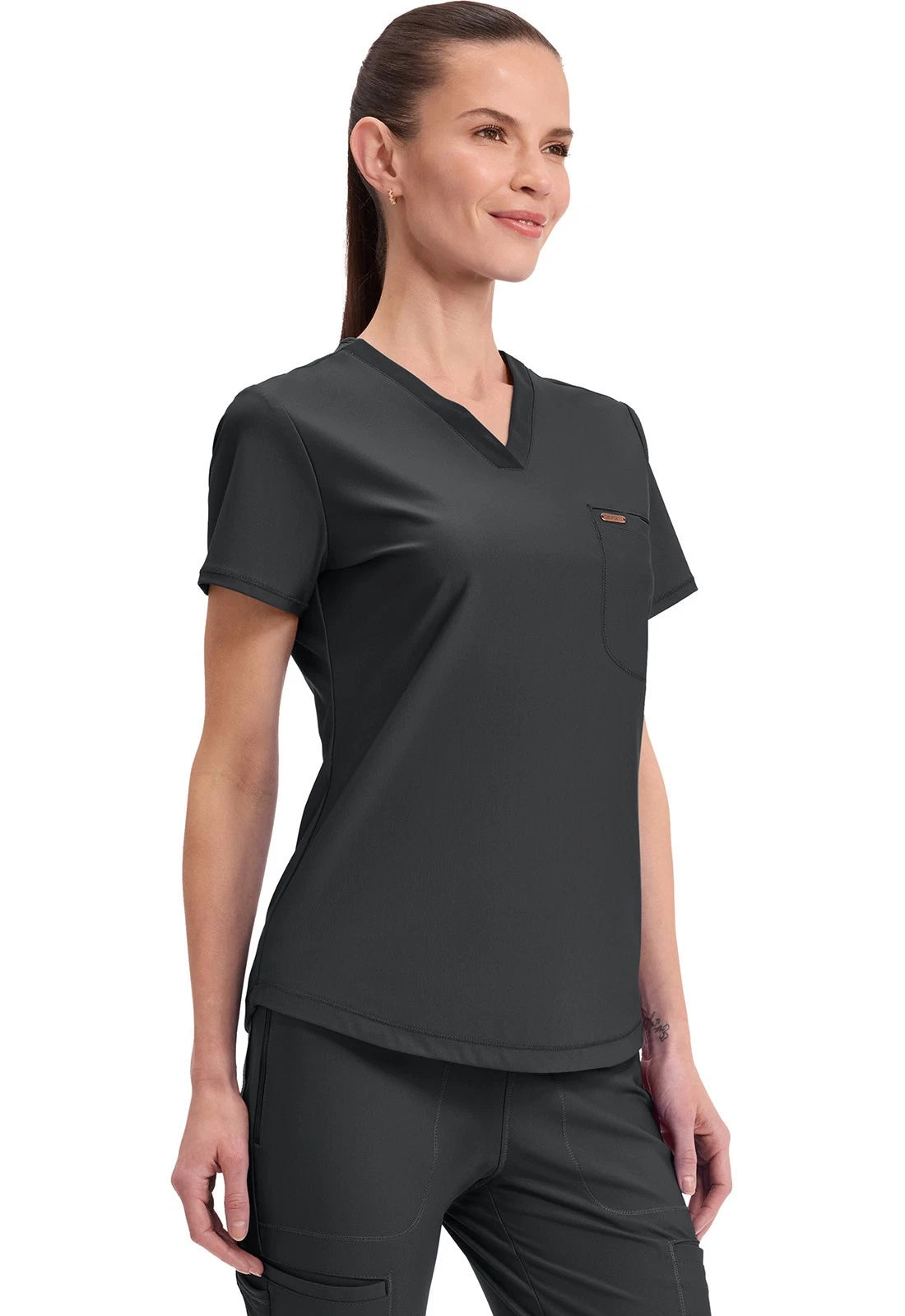 Cherokee Medical FORM Women's Tuck-In Knit Mesh V-Neck Scrub Top