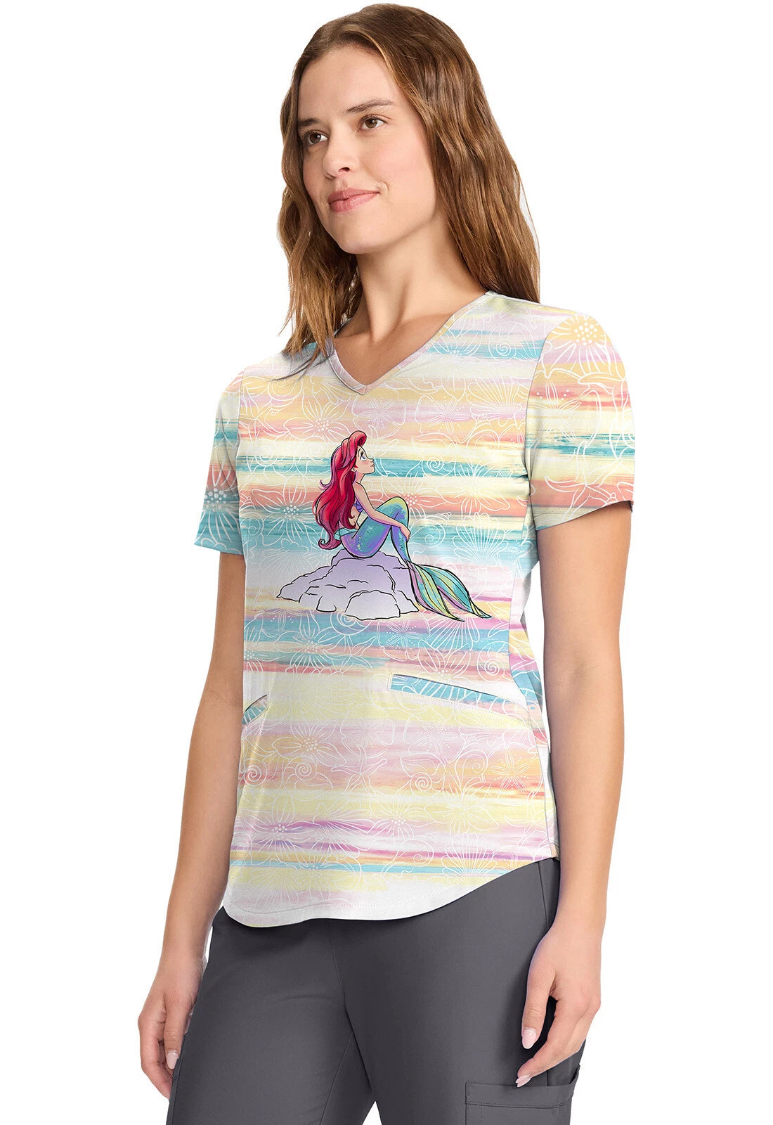 Tooniforms DISNEY Women V-Neck Print Top