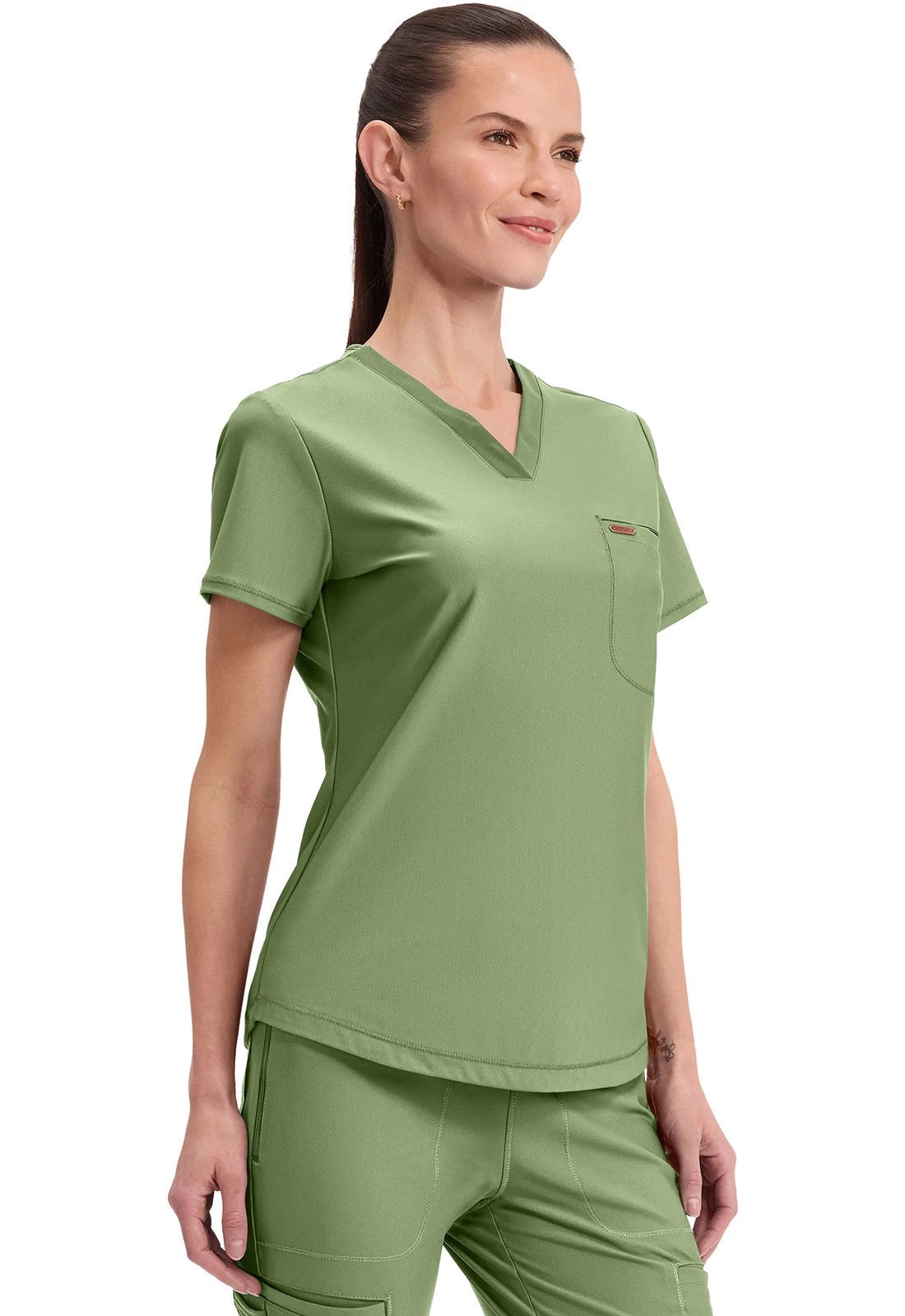 Cherokee Medical FORM Women's Tuck-In Knit Mesh V-Neck Scrub Top