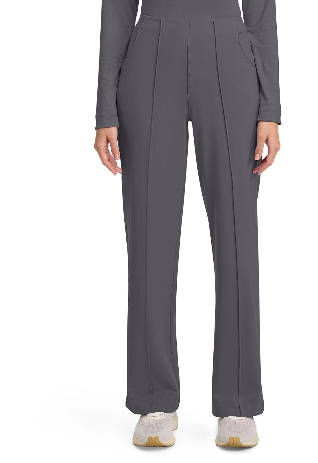 Cherokee Medical Achieve Women's 3-Pocket STRETCH Wide Leg Pull-On Knit Scrub Pants - Petite