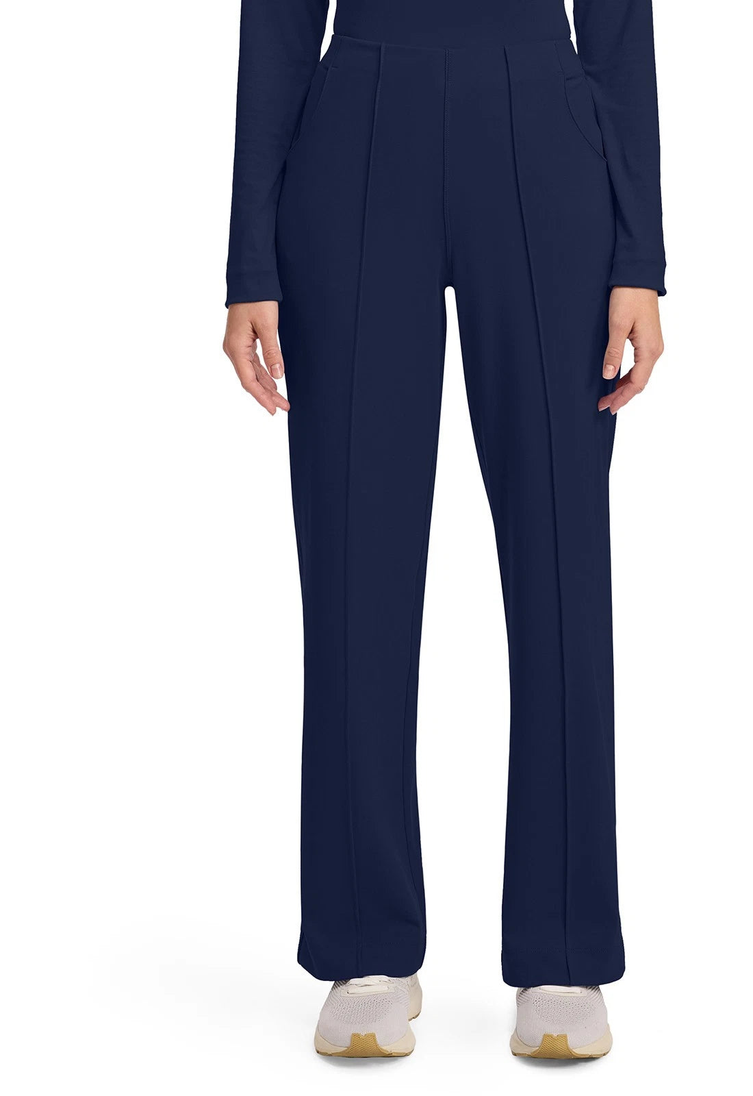 Cherokee Medical Achieve Women's 3-Pocket STRETCH Wide Leg Pull-On Knit Scrub Pants - Petite