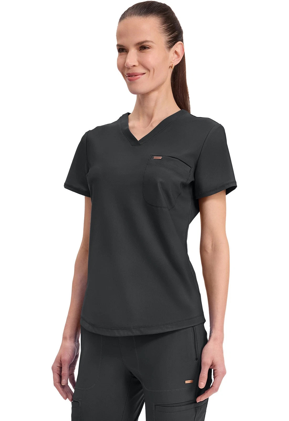 Cherokee Medical FORM Women's Tuck-In Knit Mesh V-Neck Scrub Top