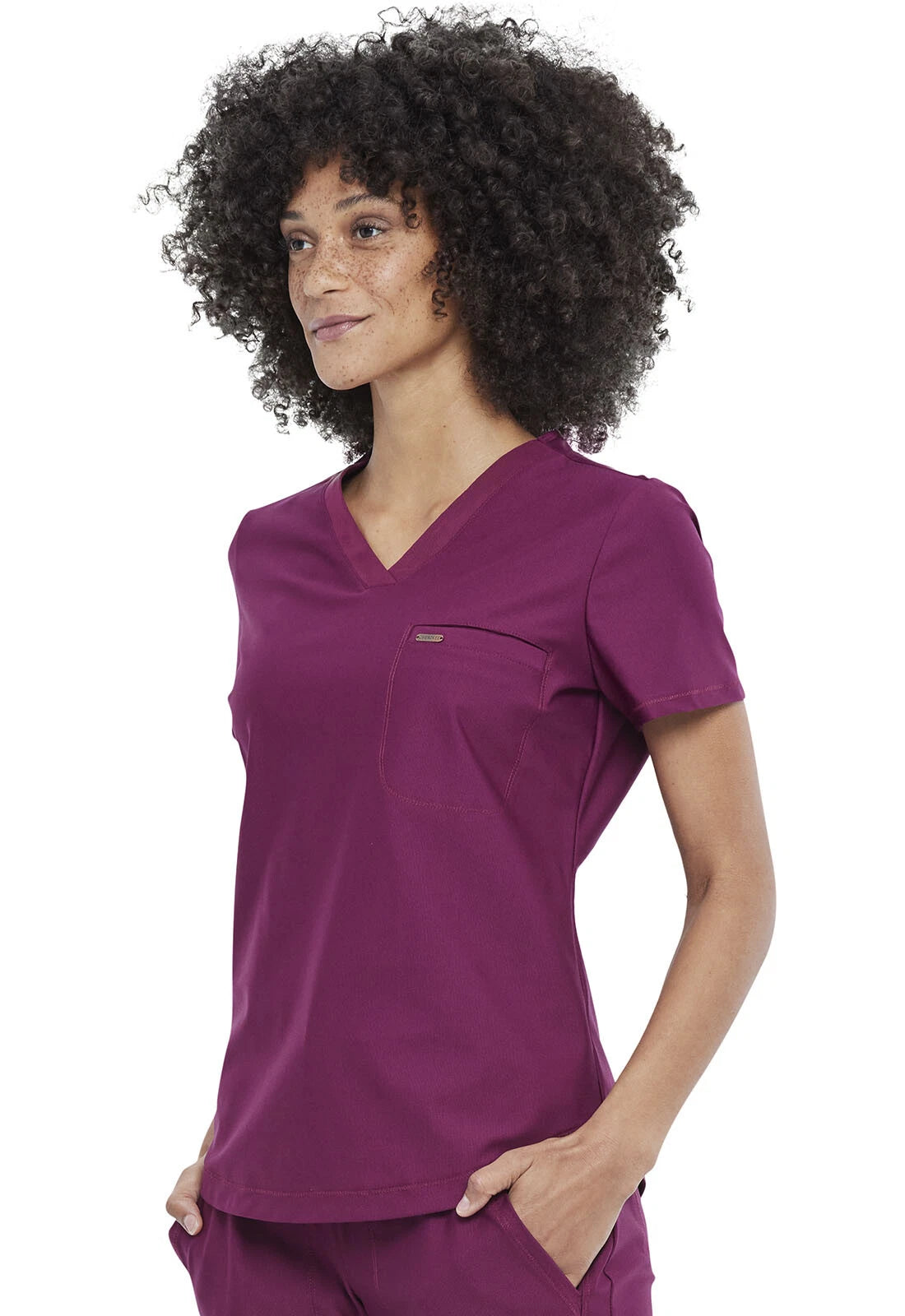 Cherokee Medical FORM Women's Tuck-In Knit Mesh V-Neck Scrub Top