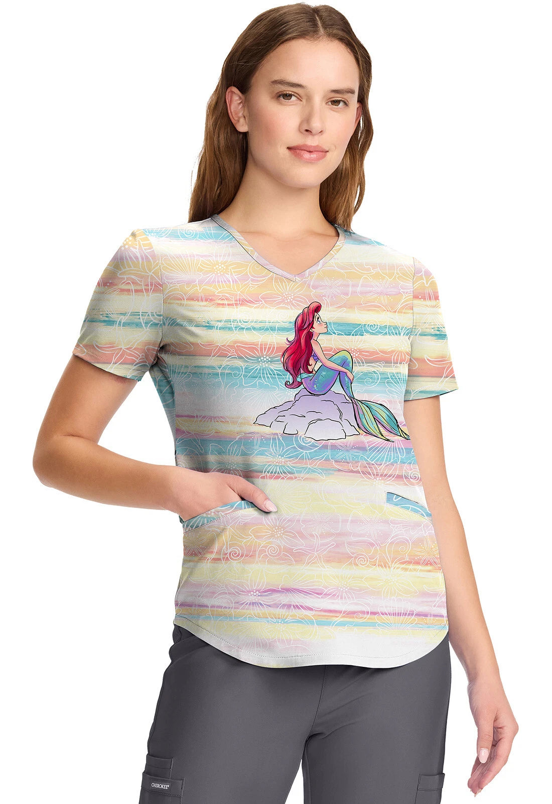 Tooniforms DISNEY Women V-Neck Print Top