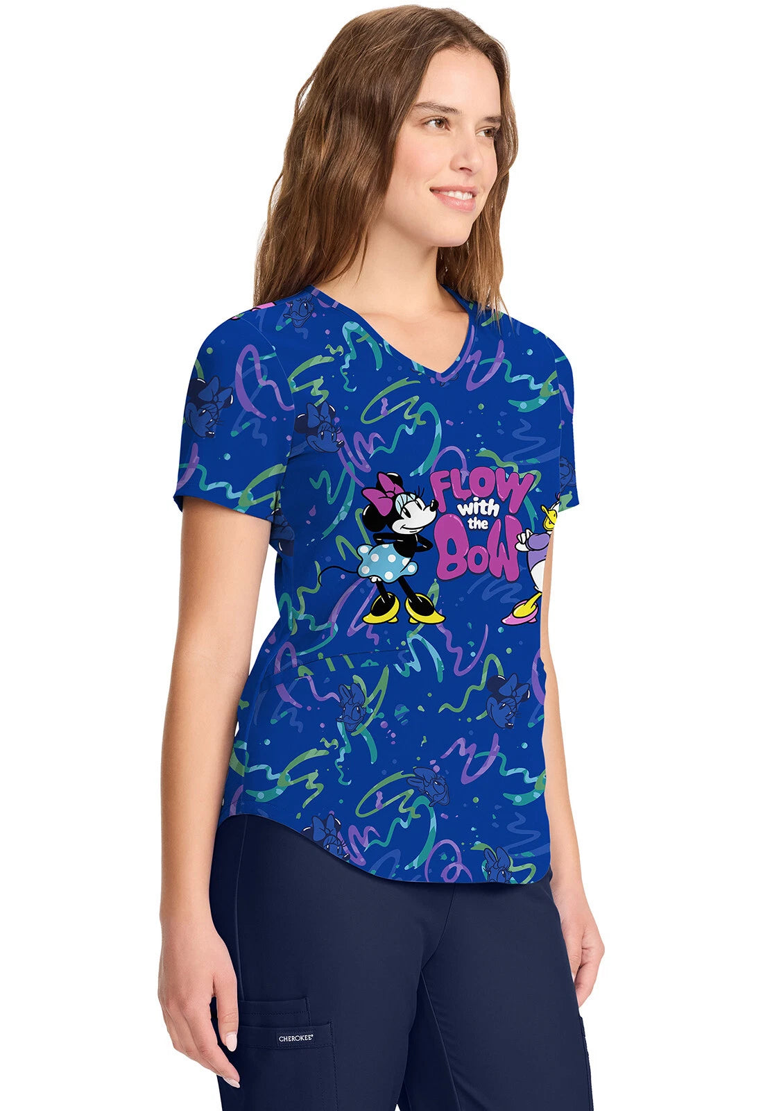 Tooniforms DISNEY Women V-Neck Print Top