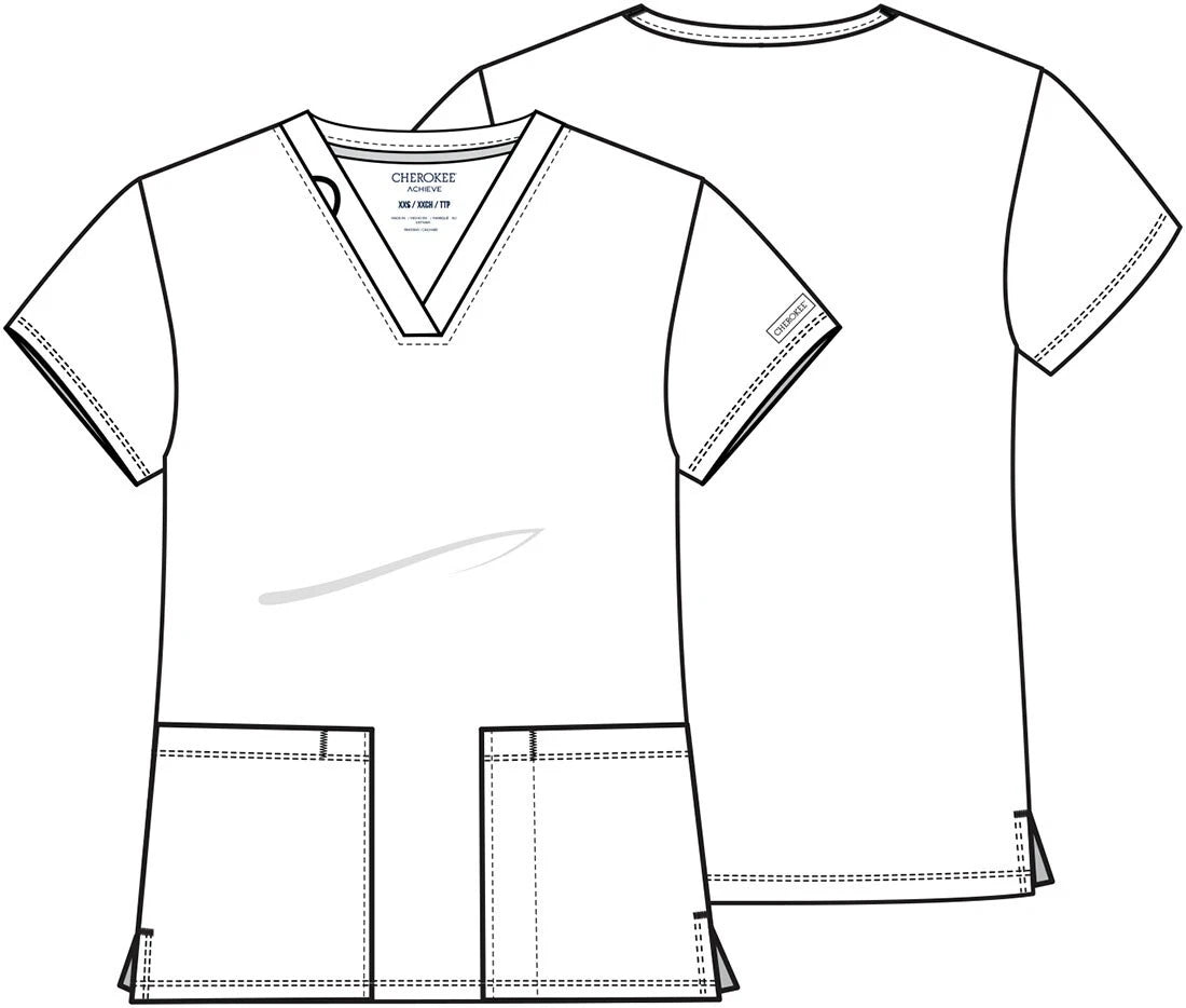 Cherokee Medical Achieve Women's 2-Pocket V-Neck Scrub Top