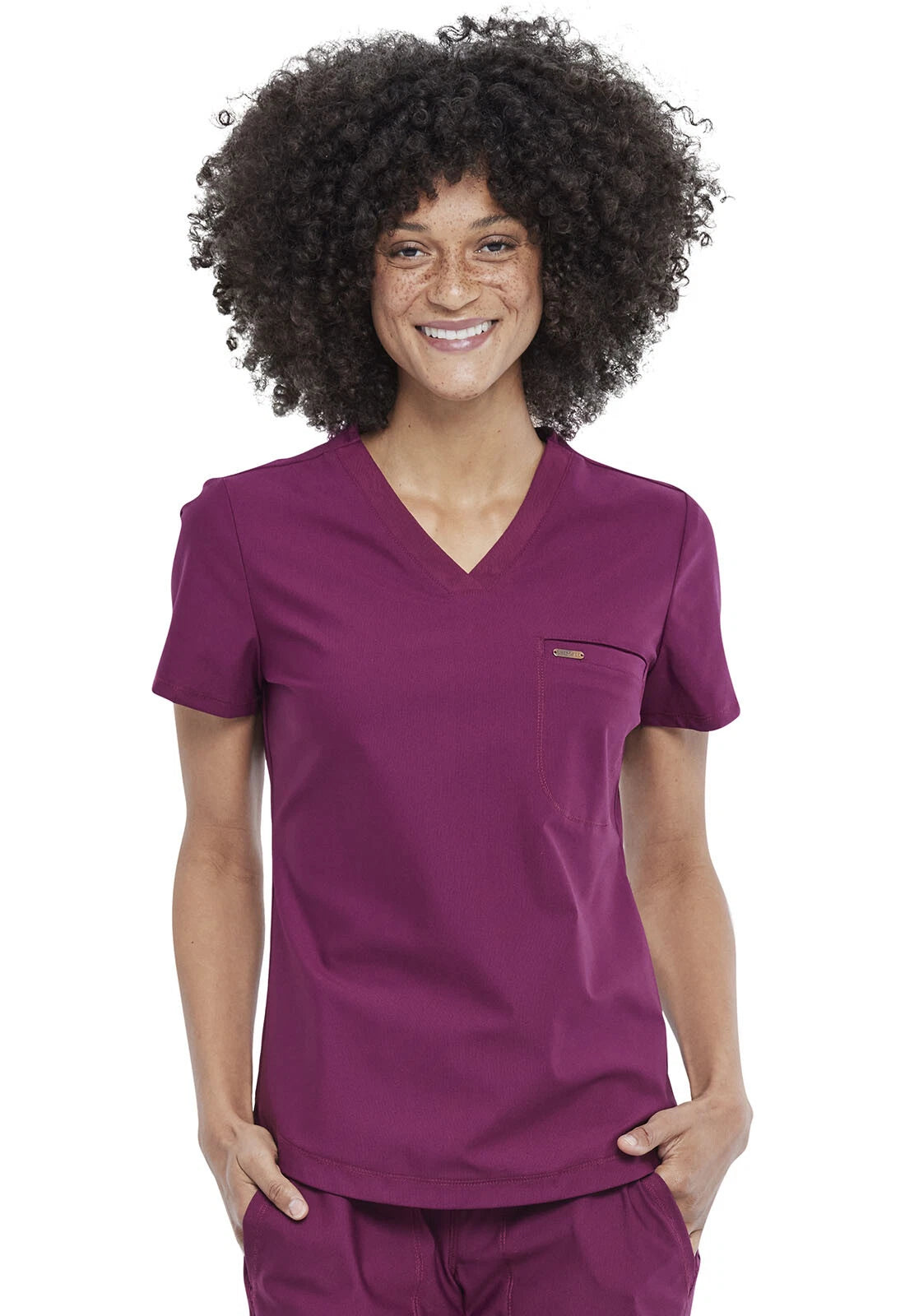 Cherokee Medical FORM Women's Tuck-In Knit Mesh V-Neck Scrub Top