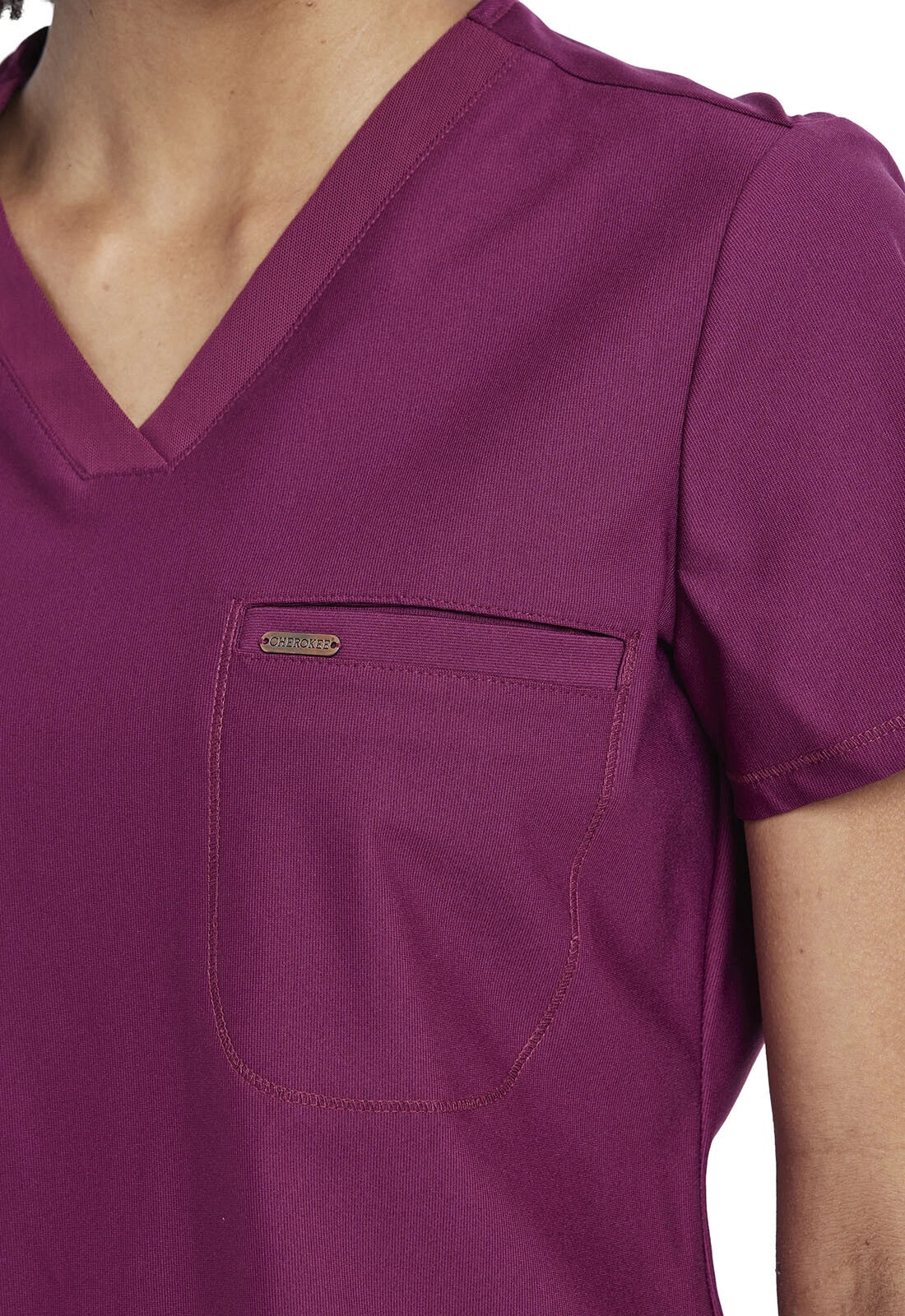 Cherokee Medical FORM Women's Tuck-In Knit Mesh V-Neck Scrub Top