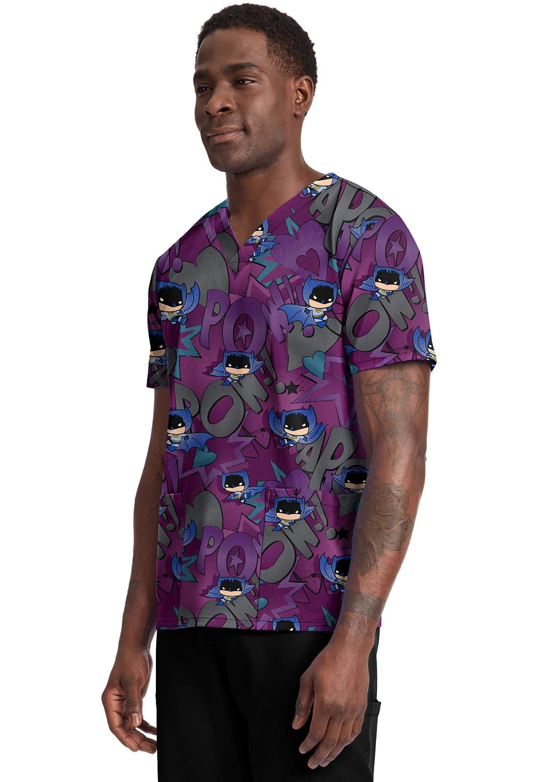 Tooniforms Men's Print V-Neck Top
