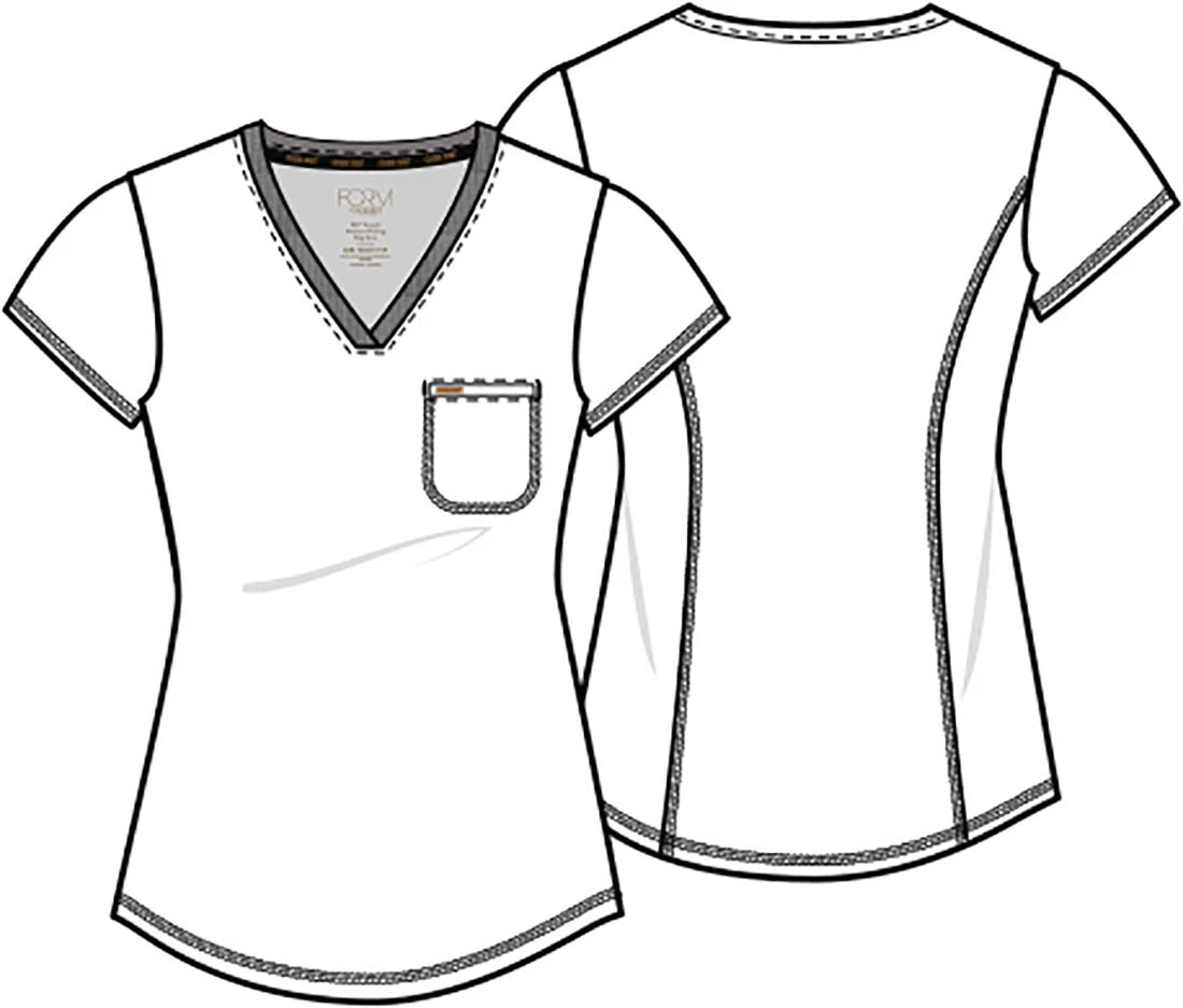 Cherokee Medical FORM Women's Tuck-In Knit Mesh V-Neck Scrub Top