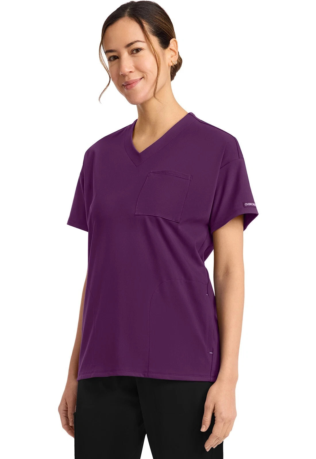 Cherokee Medical Achieve Women's 3 pocket V-Neck Tunic Scrub Top