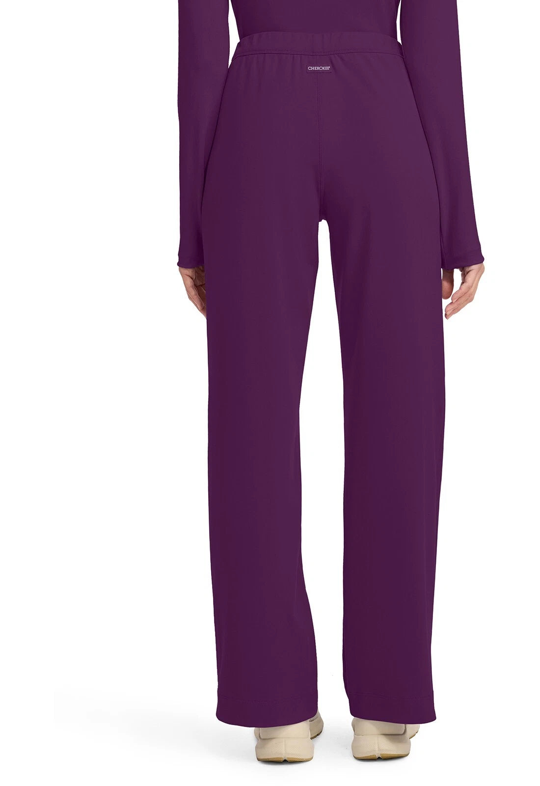 Cherokee Medical Achieve Women's 3-Pocket STRETCH Wide Leg Pull-On Knit Scrub Pants - Petite