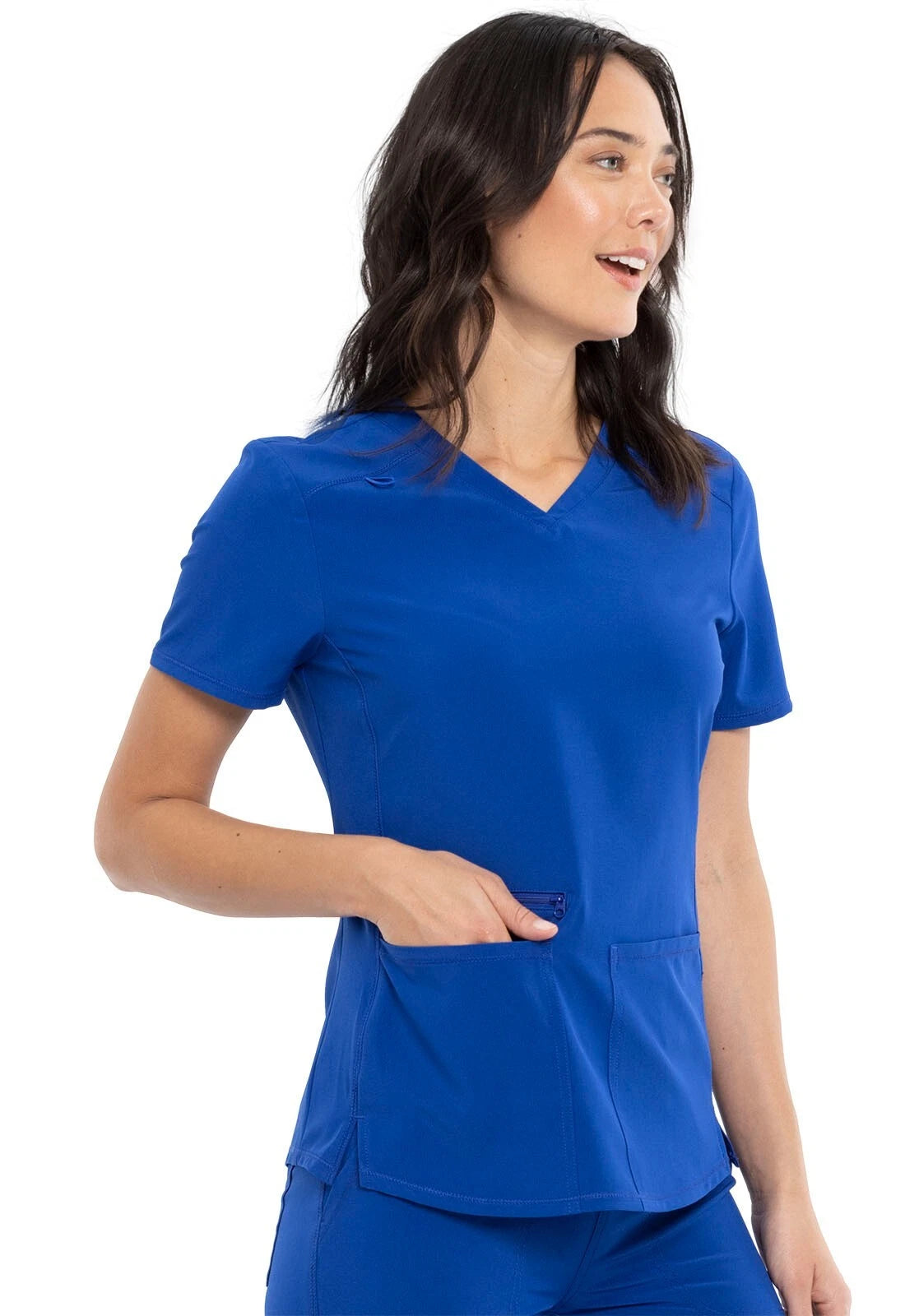 Cherokee Medical Allura Women’s Three front pockets V-Neck Top