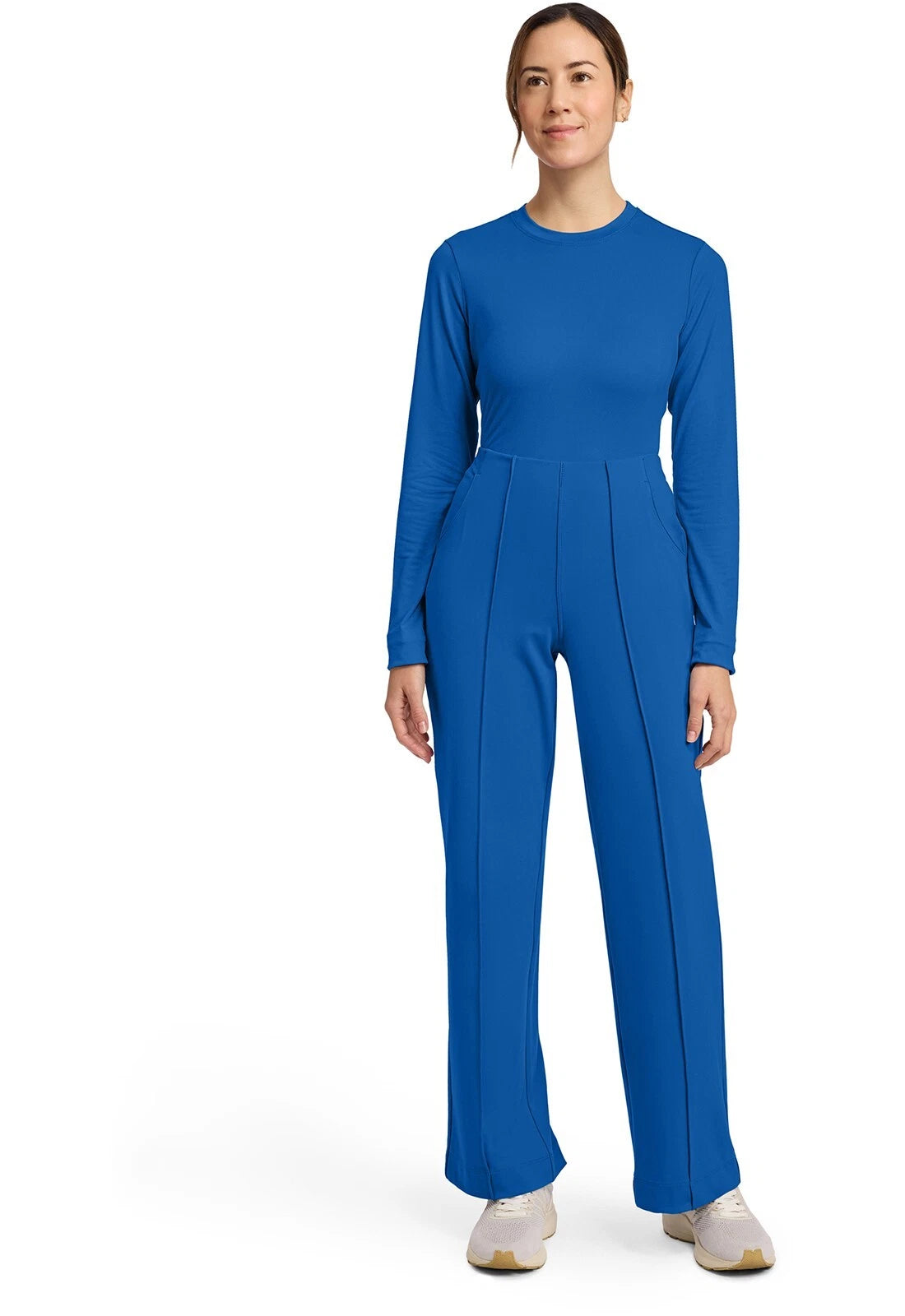 Cherokee Medical Achieve Women's 3-Pocket STRETCH Wide Leg Pull-On Knit Scrub Pants - Petite