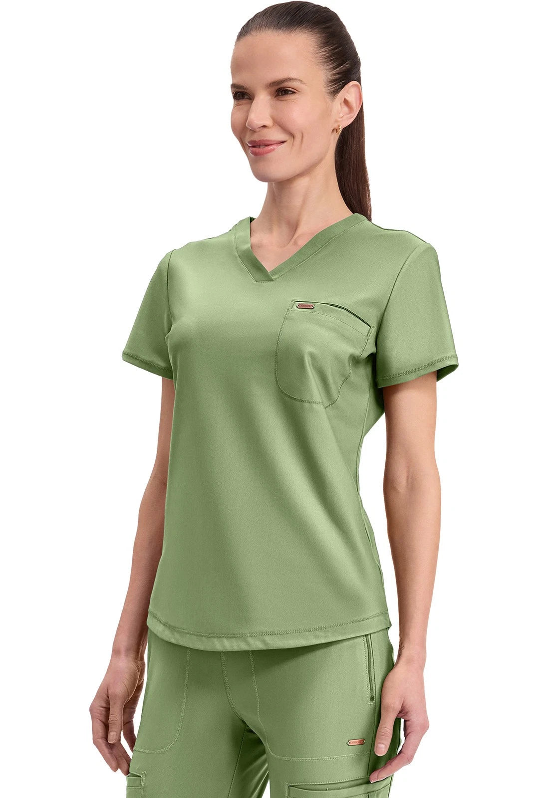 Cherokee Medical FORM Women's Tuck-In Knit Mesh V-Neck Scrub Top