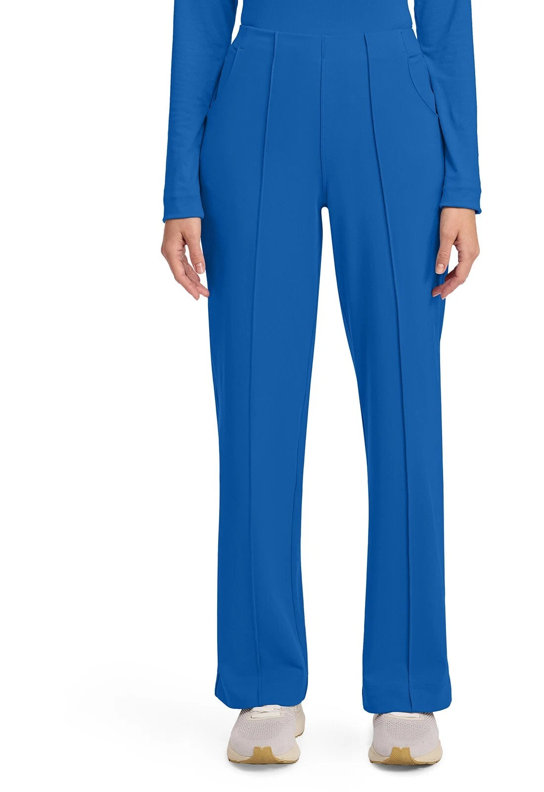 Cherokee Medical Achieve Women's 3-Pocket STRETCH Wide Leg Pull-On Knit Scrub Pants - Petite