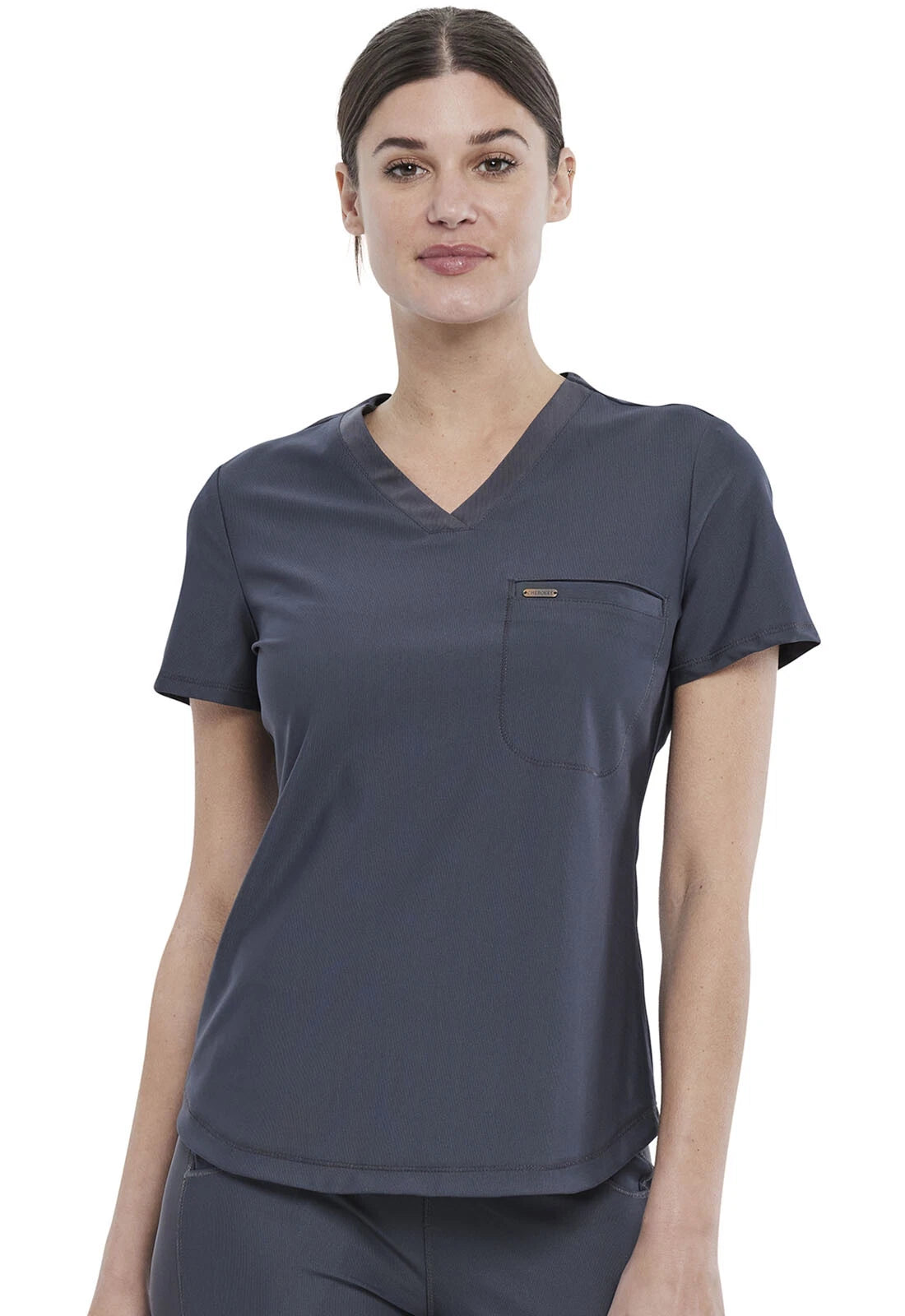 Cherokee Medical FORM Women's Tuck-In Knit Mesh V-Neck Scrub Top