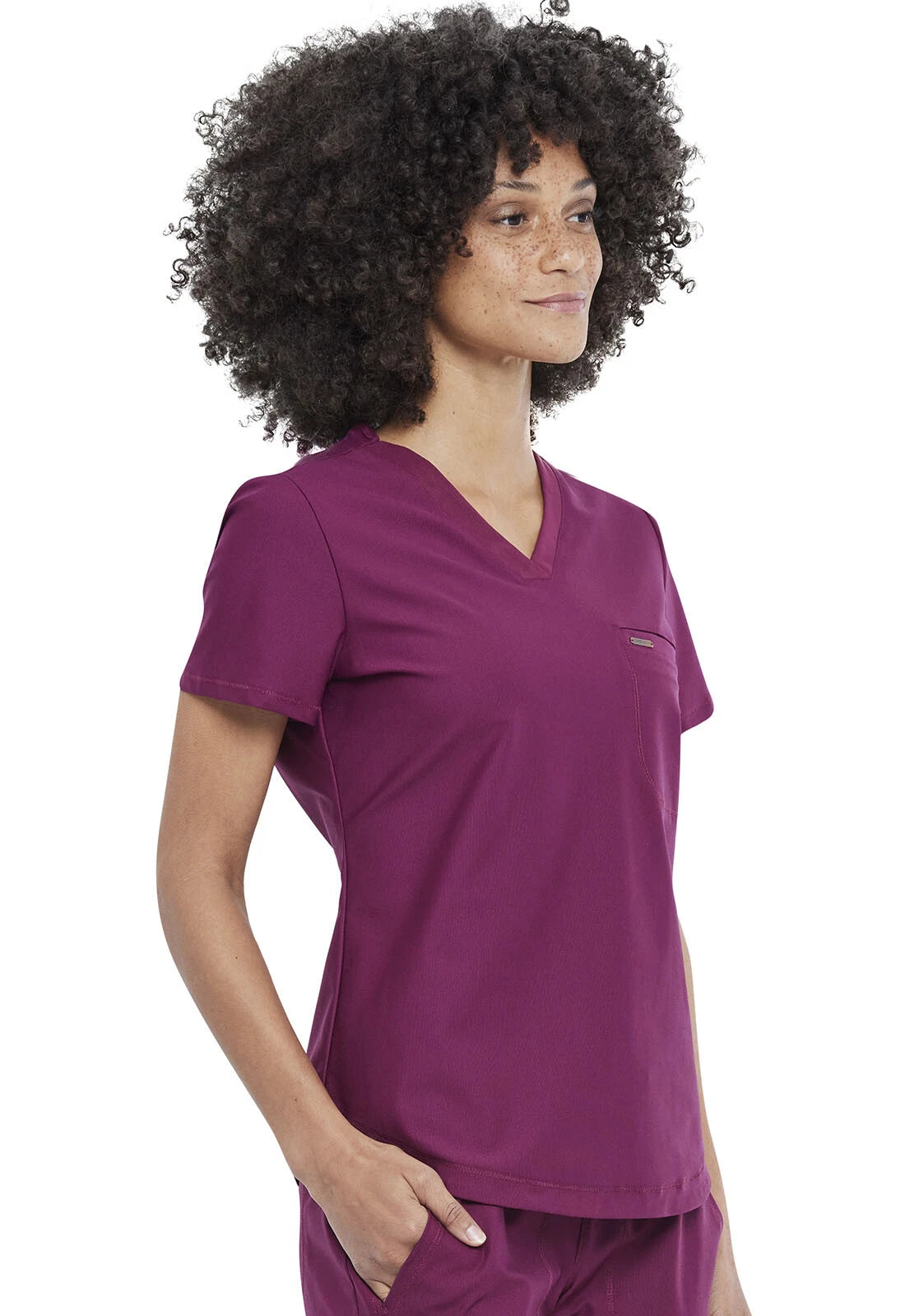 Cherokee Medical FORM Women's Tuck-In Knit Mesh V-Neck Scrub Top