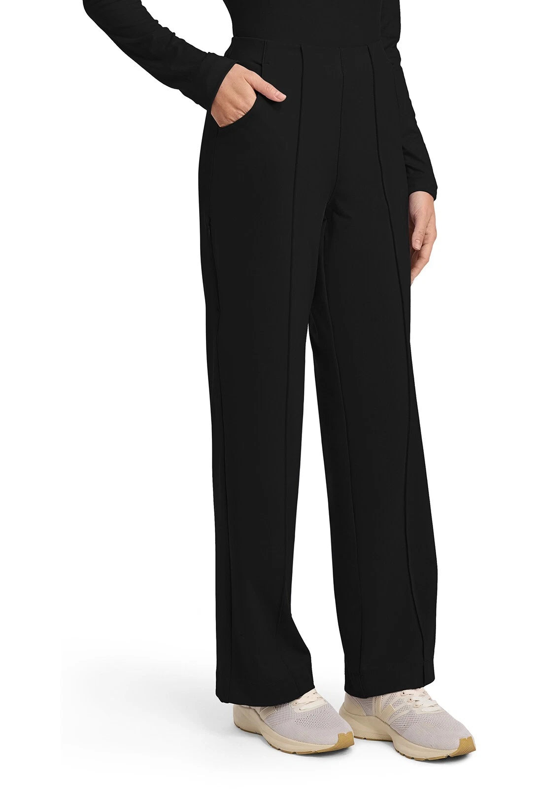 Cherokee Medical Achieve Women's 3-Pocket STRETCH Wide Leg Pull-On Knit Scrub Pants - Regular