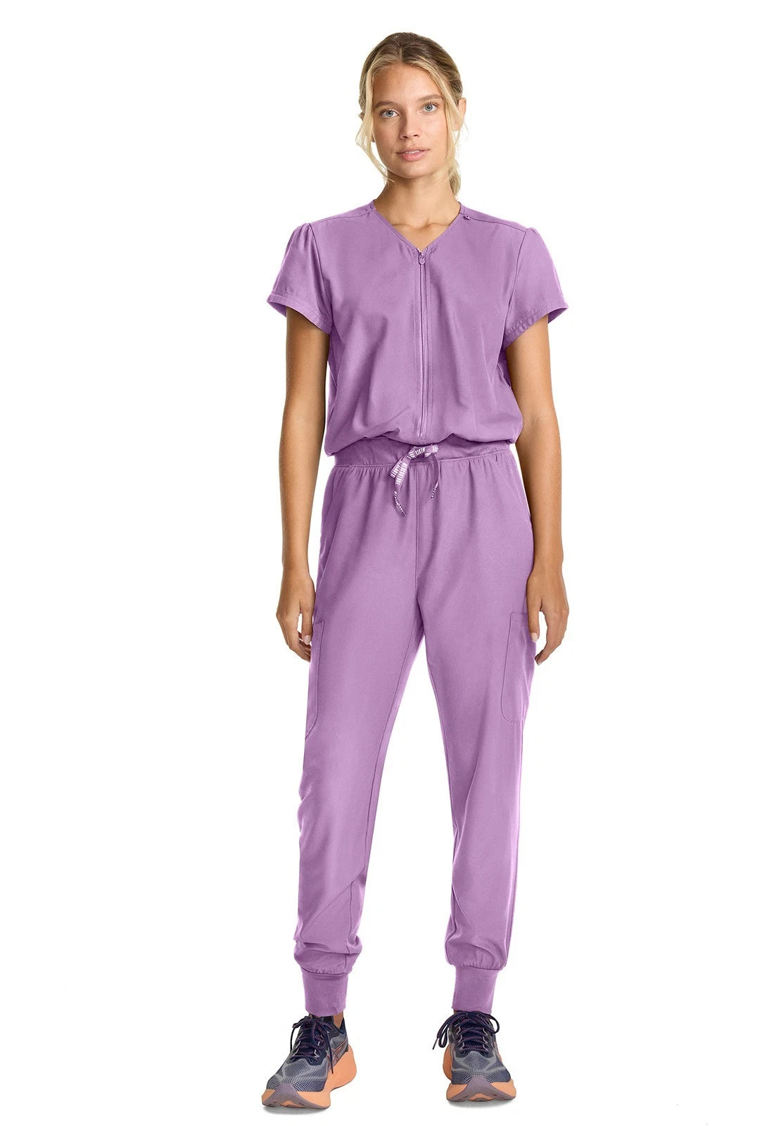 Med Couture Insight Women's Zip Front Jumpsuit