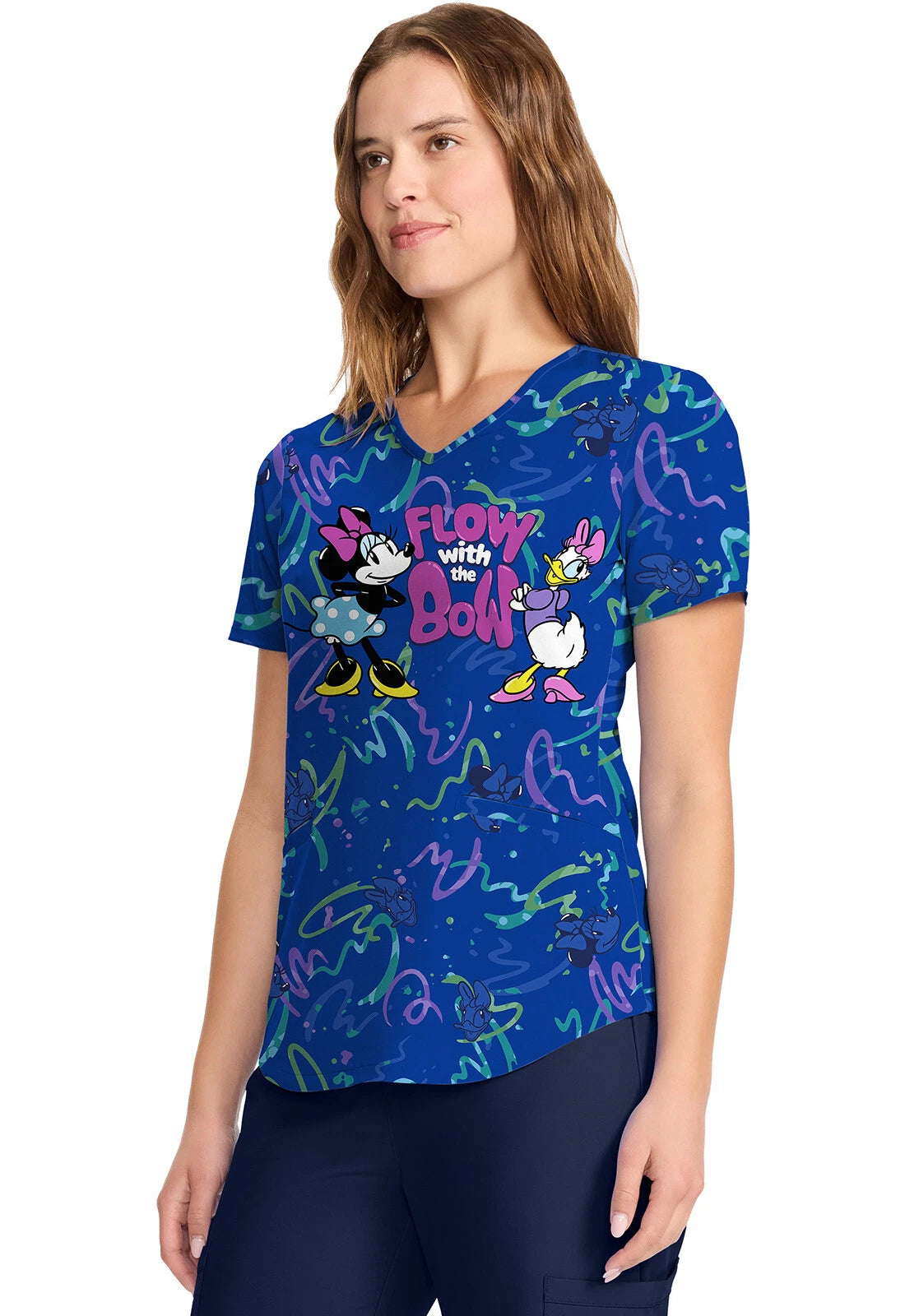 Tooniforms DISNEY Women V-Neck Print Top