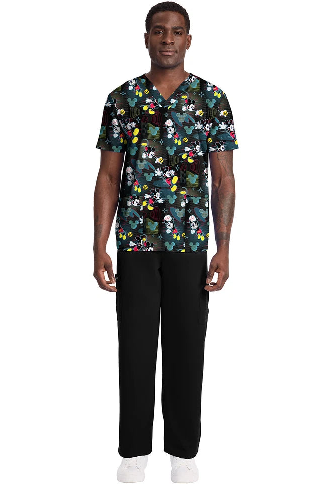 Tooniforms Men's Print V-Neck Top